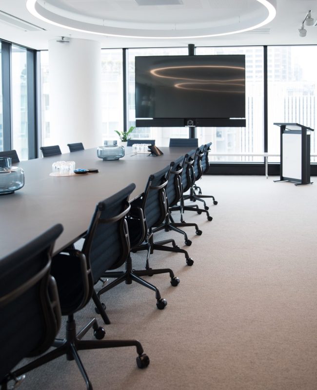 Modern boardroom
